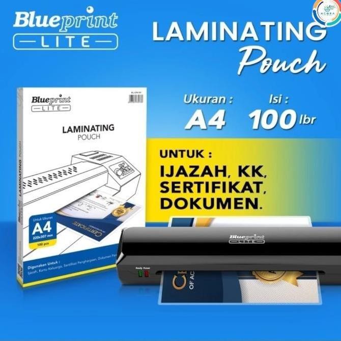 

Blueprint Lite Laminating Pouch Film A4 Bp-Lpa101 | 100Lbr Co