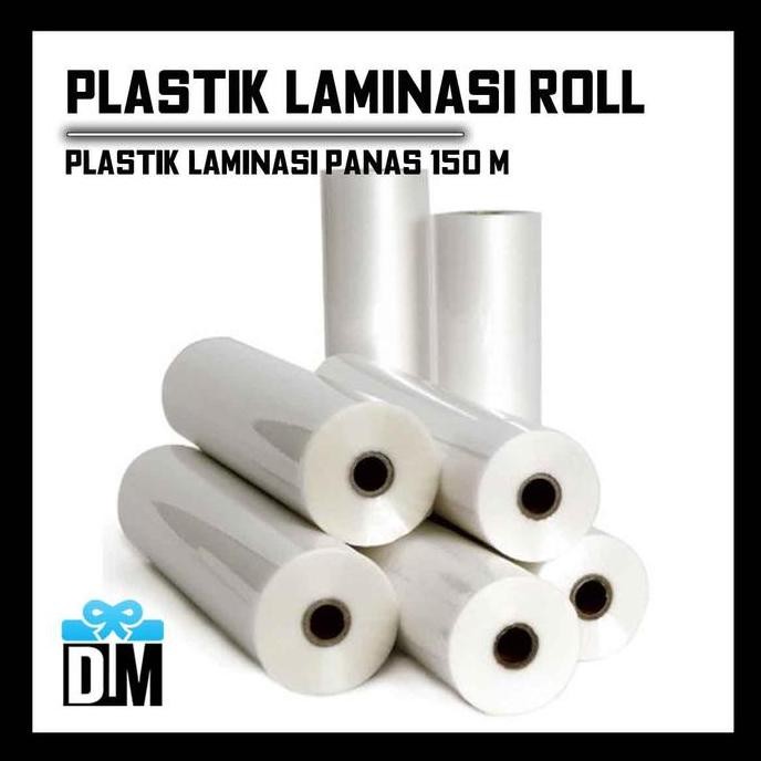 

Refill Plastik Laminasi Panas Doff Glossy 150M Roll Plastic Laminating Co