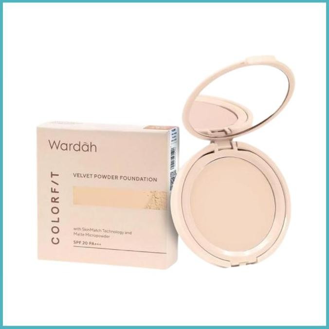 WARDAH COLORFIT VELVET POWDER FOUNDATION | Bedak Compact Bedak
