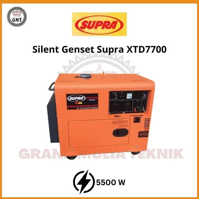 Genset Silent 5000 Watt Solar Supra Xtd 7700