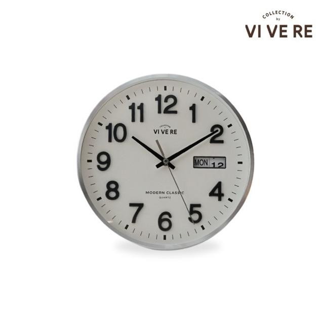Vivere Jam Dinding Elio White Bla