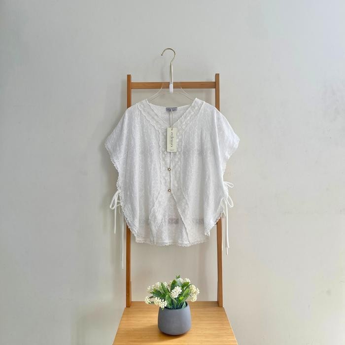 Cod Eclemix Outer Maurin | Vest Brokat Bunga | Outer Brukat Tanpa Lengan Wanita Rompi Bi-13