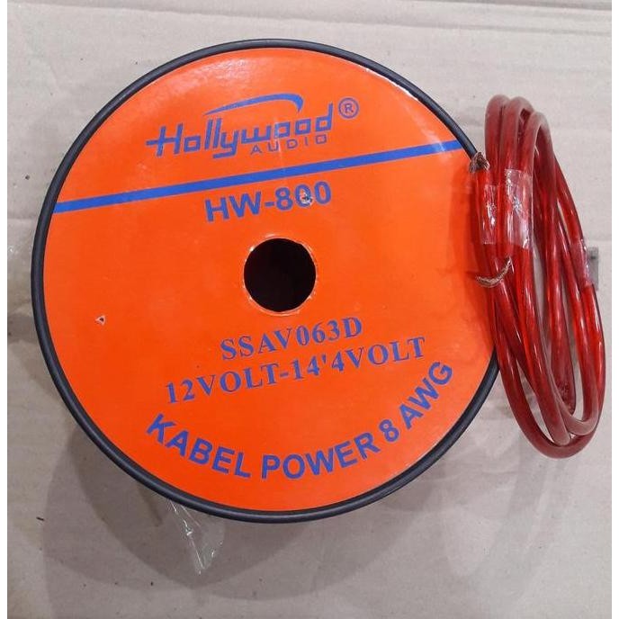 DB69>> Kabel strum audio mobil 8awg Hollywood