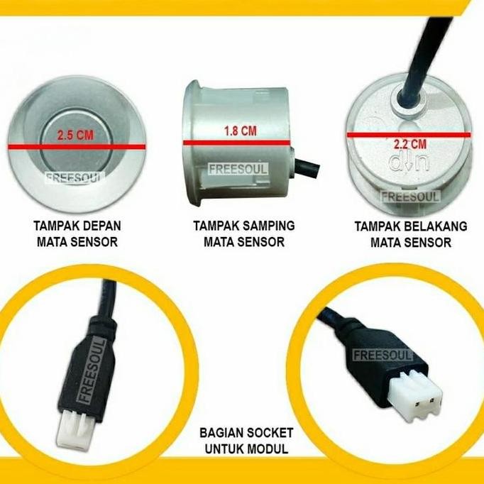 Promo Sensor Parkir Mundur 2 Titik Bunyi Mobil X-Over Ertiga Baleno Ignis Splash Swift Scross Karimu