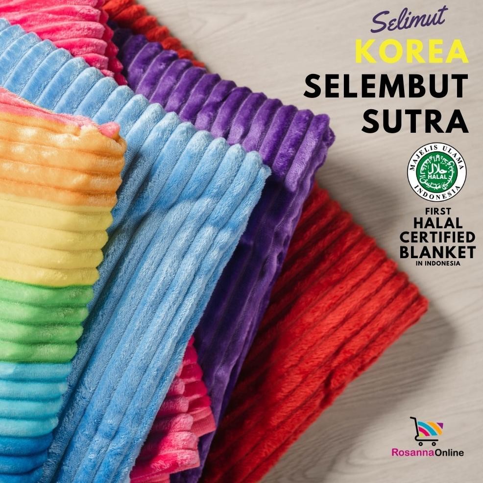 Vito - Selimut Bulu Sutra Halus Lembut 180x200 Polos