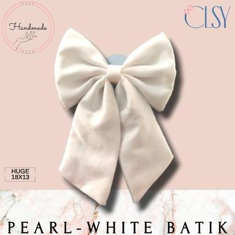 [CLSY] Pita Rambut Putih Besar Korea | Pita Rambut Korea  |  Jepit Rambut Lucu  |  Pita Rambut Putih
