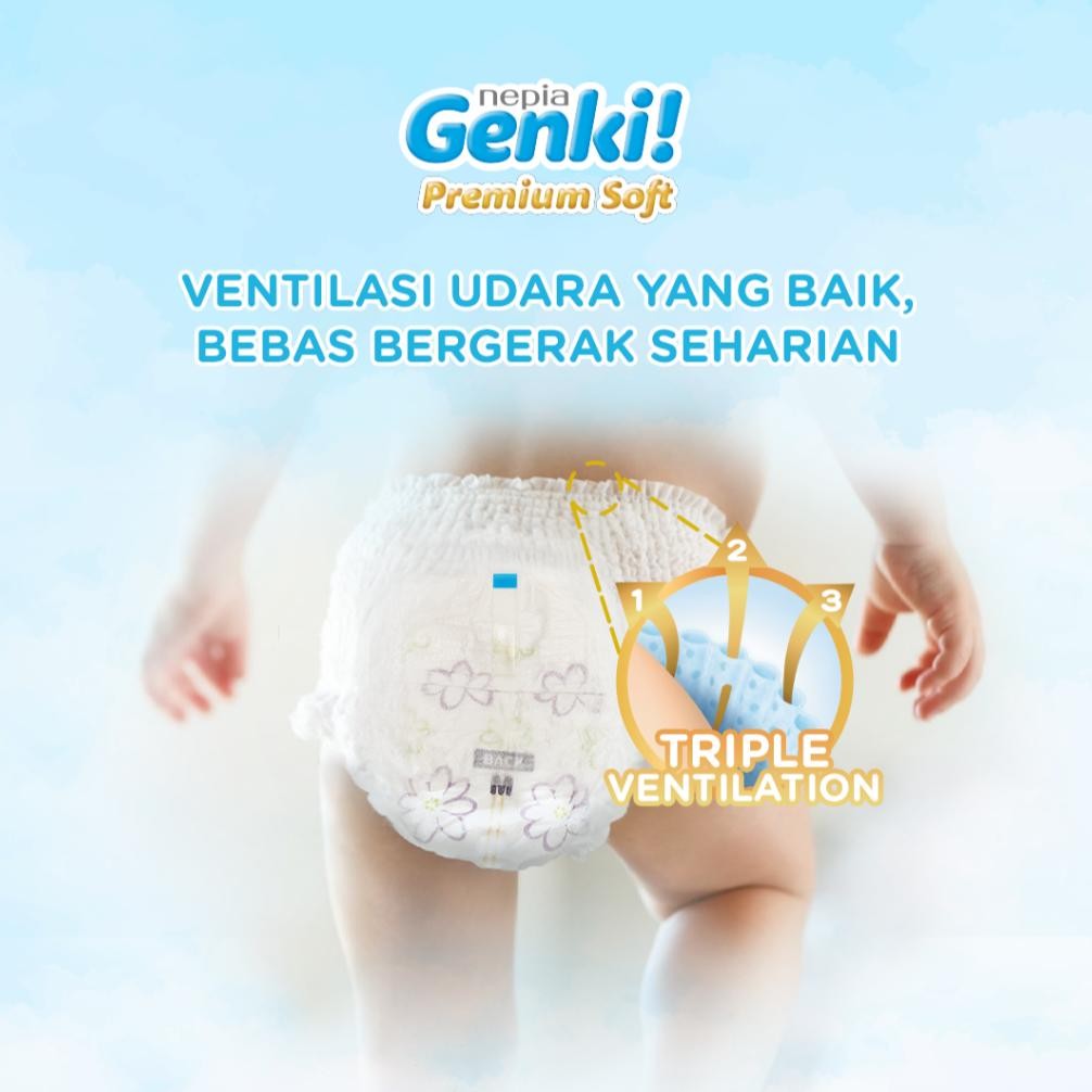 Gh-67 Nepia Genki Popok Bayi Pants / Celana Bayi + Chuchu Baby Ppsu Bottle Slim Type - 240Ml Gh-67