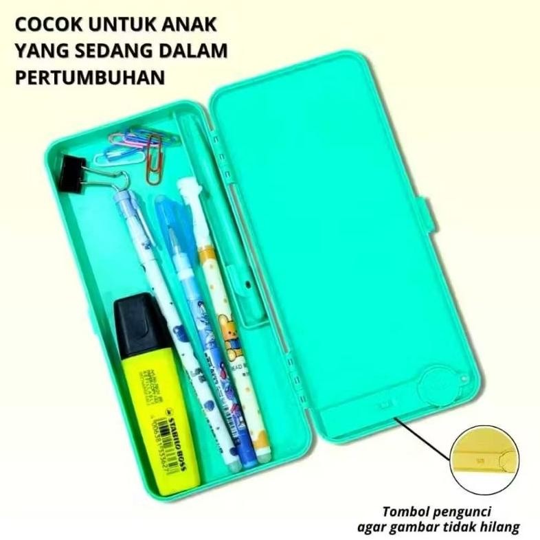 

Fuz-611 Kotak Pensil Case Besar Lcd Writing Drawing Box Case Ukuran Besar Pencil Drawing Pad Edukasi 2In1