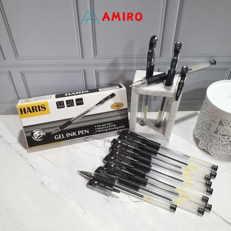 

Um57 (12 Pcs) Gel Pen Pulpen Pena Murah 0.38/0.5 Mm(1Box) Bentuk Joyko Um57