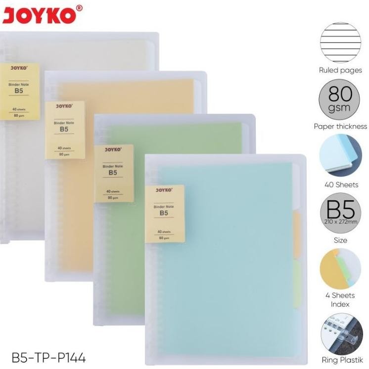 

Binder Note A5 Cover Transparan Joyko Tpp Map Binder Joyko