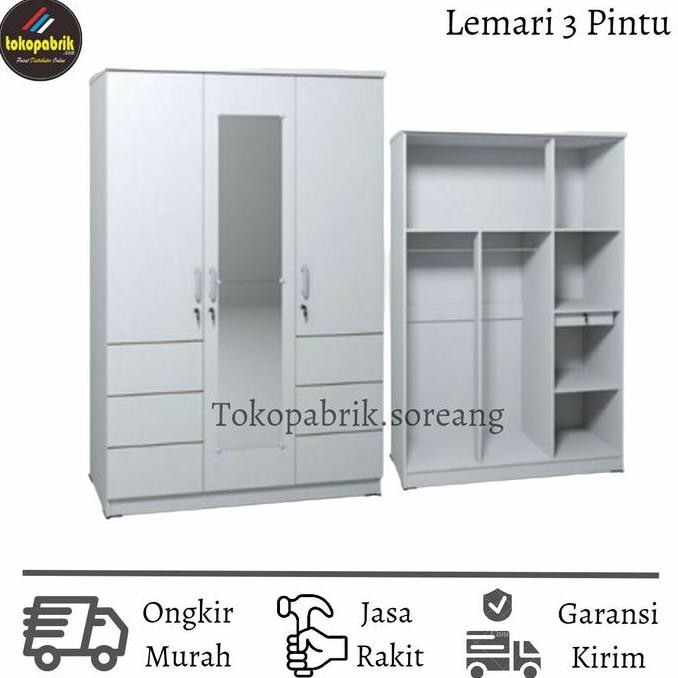 lemari pakaian 3 pintu olympic Lemari 3 Pintu Terlaris Murah Bandung