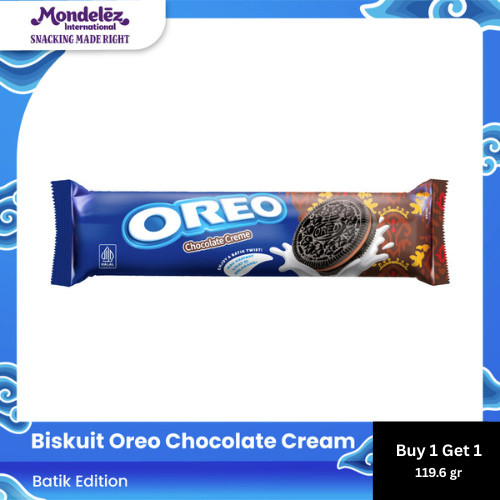 

[Cuci Gudang] Buy 1 Get 1 Oreo Batik Chocolate Cream 119.6g - Near ED