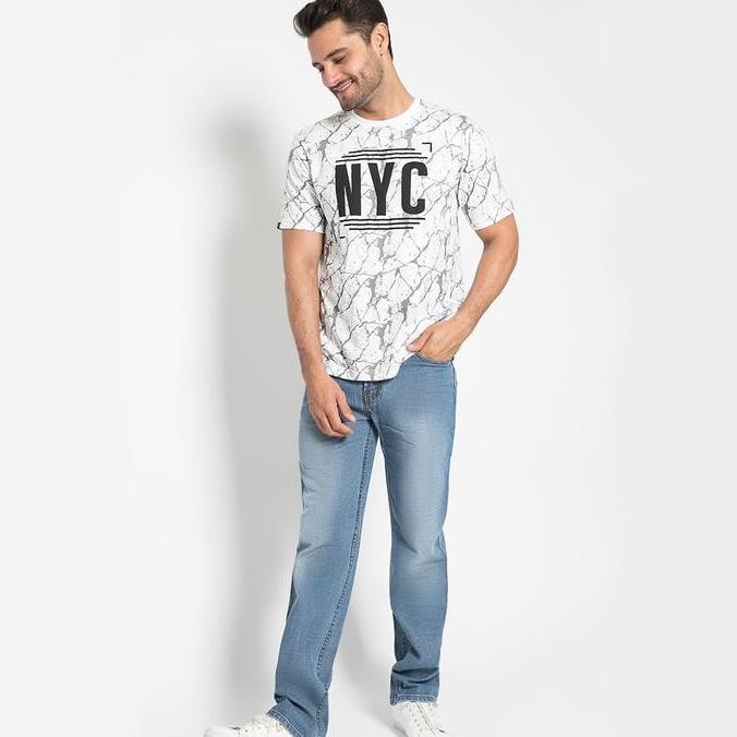 Promo Lgs - Celana Jeans Panjang Pria Washed Blue Lejt.097.388V.312.7C