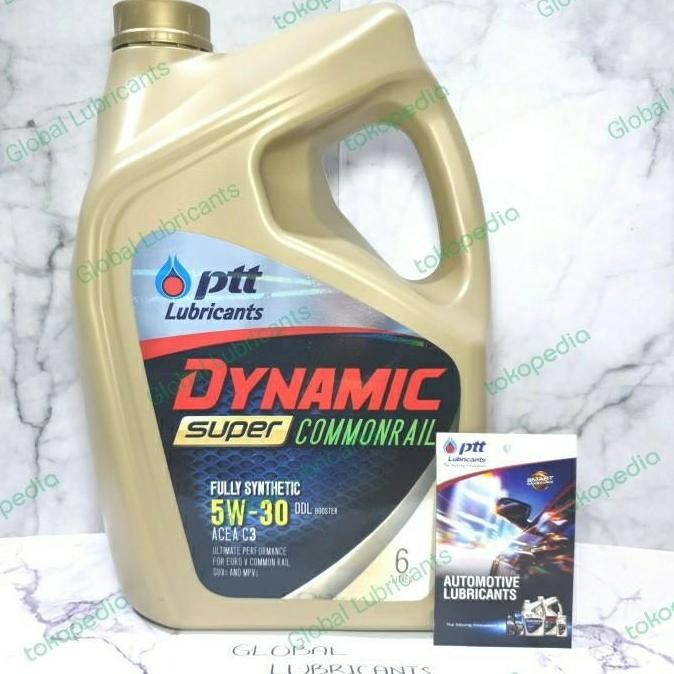 PTT Dynamic SUPER Commonrail 5W-30 6Liter (Oli Diesel Fully Synthetic)