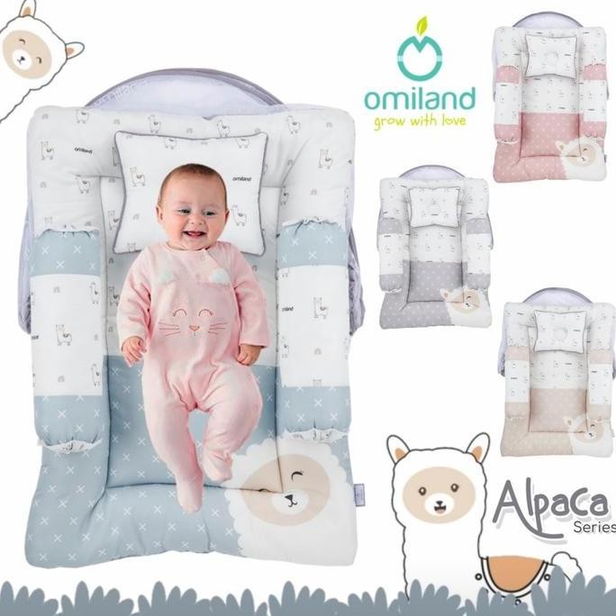NEW - SALE = OMILAND Kasur Lipat Bayi Dakron + Kelambu Baby ALPACA