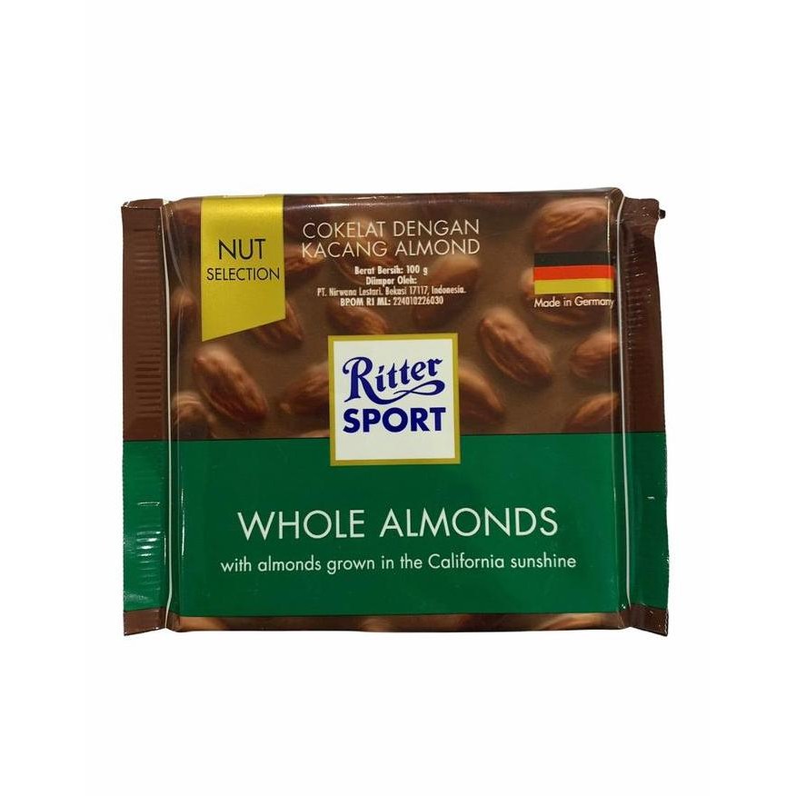 

Sale Ritter Sport Milk Chocolate With Whole Almonds [100 Gr]