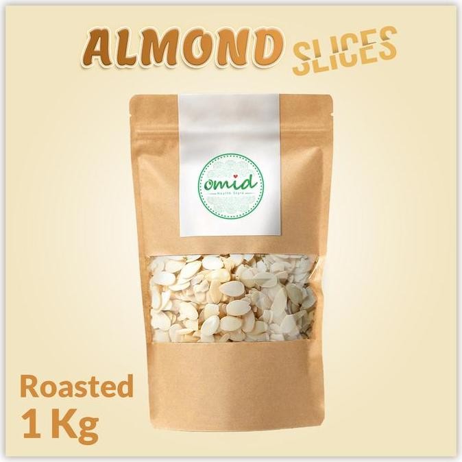 

Grosir 1Kg - Roasted Almond Sliced | Kacang Almond Iris Panggang