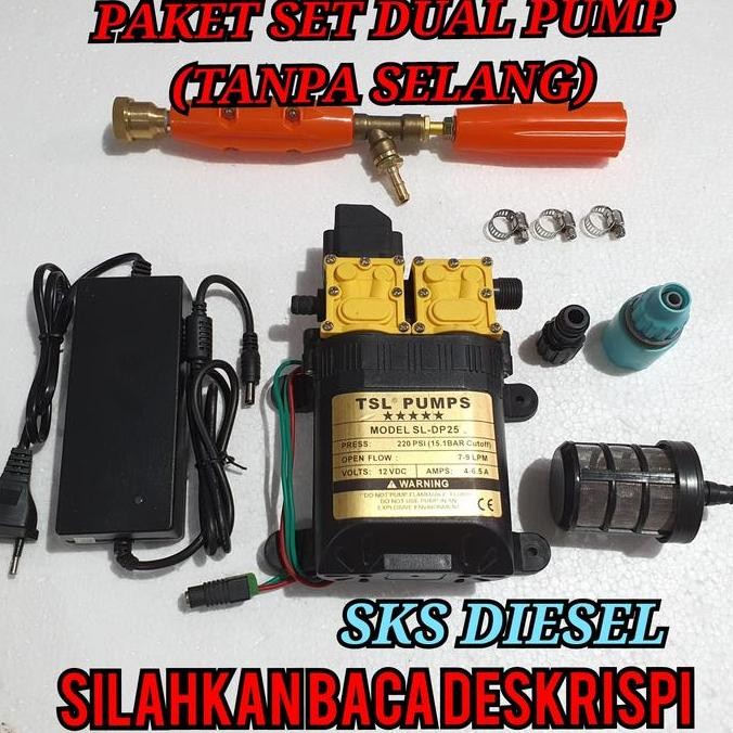 Double Pump Alat Mesin Cuci Motor AC Sablon Steam Doorsmeer Bkn Hiu