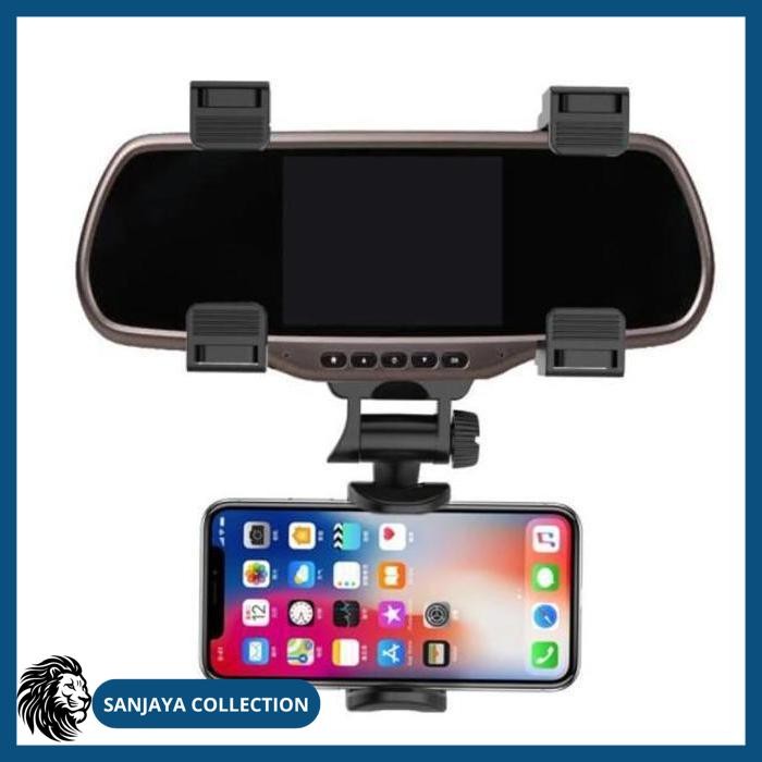 KACA SPION MOBIL PHONE HOLDER UNIVERSAL CAR MIRROR MOUNT   KUALITAS TERBAIK