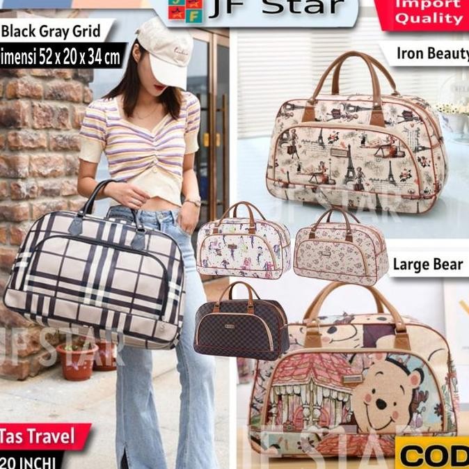 Tas Travel Import Tas Pakaian Tas Jalan Jinjing Bag Ruang Luas 20 Inch