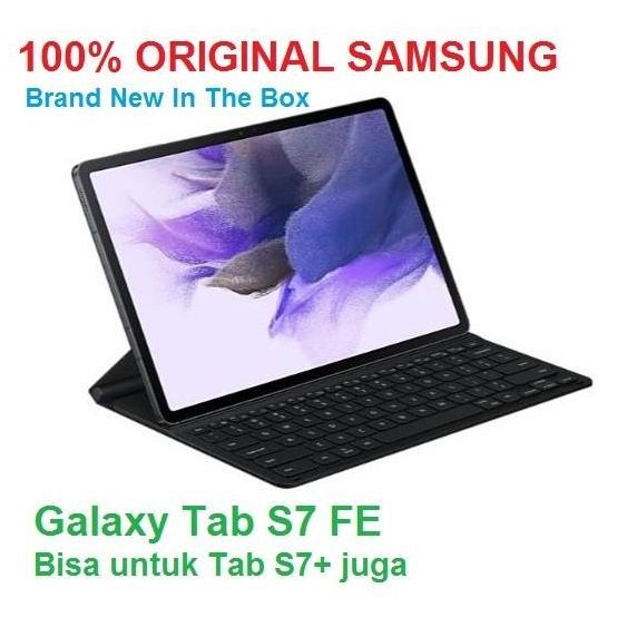 SAMSUNG Book Cover KEYBOARD Slim Galaxy Tab S7 FE S7+ Original