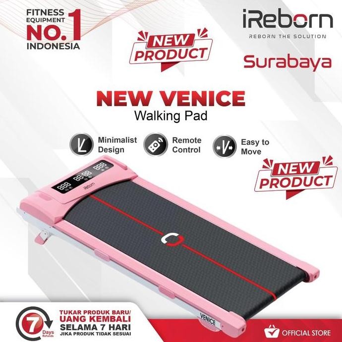 BEBAS ONGKIR - Alat Fitness Treadmill Elektrik IReborn Venice M8