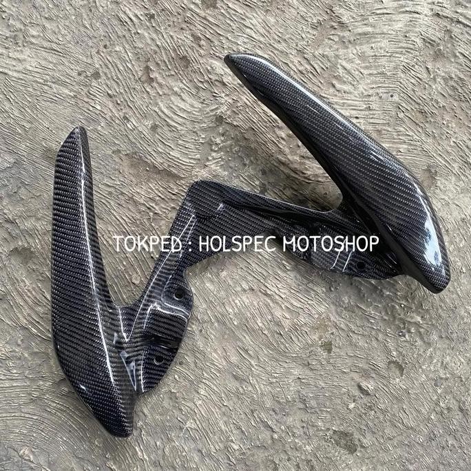 BEBAS ONGKIR - Behel Begel Potong Tanduk Sporty Carbon Kevlar Parts ORI Yamaha NMAX