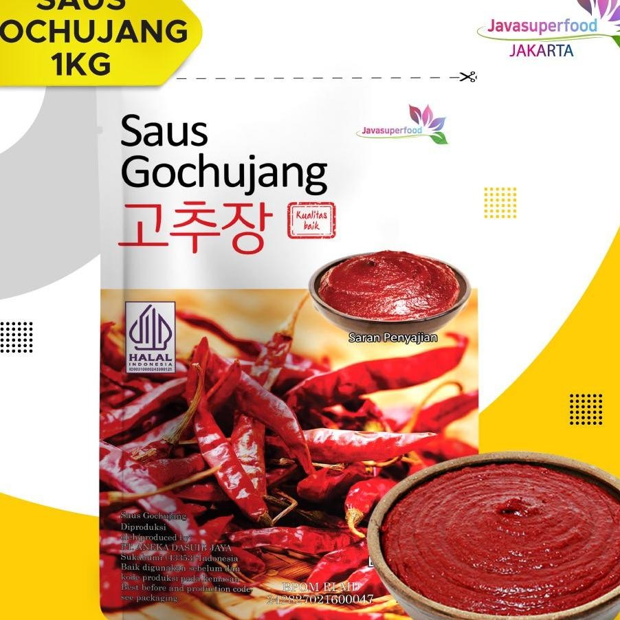 

Gochujang Halal 1Kg Rasa Asli Korea/Sauce Sambel Pasta/Hot Pepper Pasta