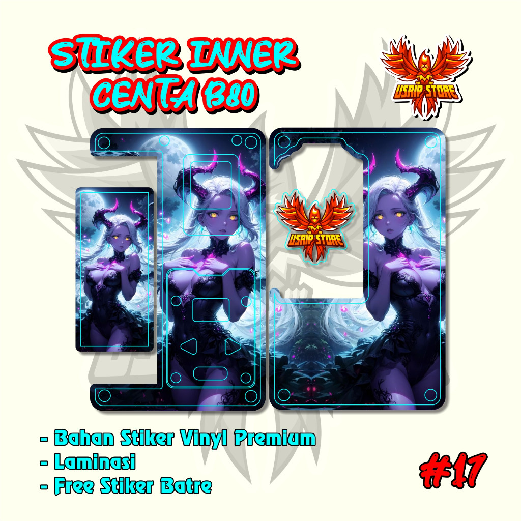 

Stiker 1 B80 17 Garskin Label Custom Fullbody Presisi Bisa COD