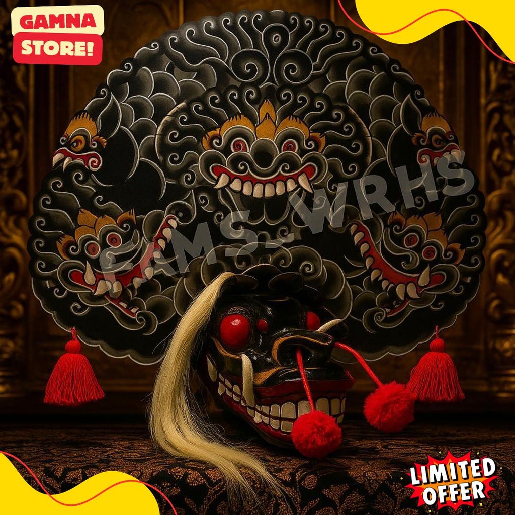 Barongan Telon Vip Ukuran 22 Full Kayu Barongan Caplokan Kayu