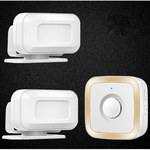 NEW Bel Rumah Sensor Gerak Suara Terpisah Door Bell Wireless dual Sensor