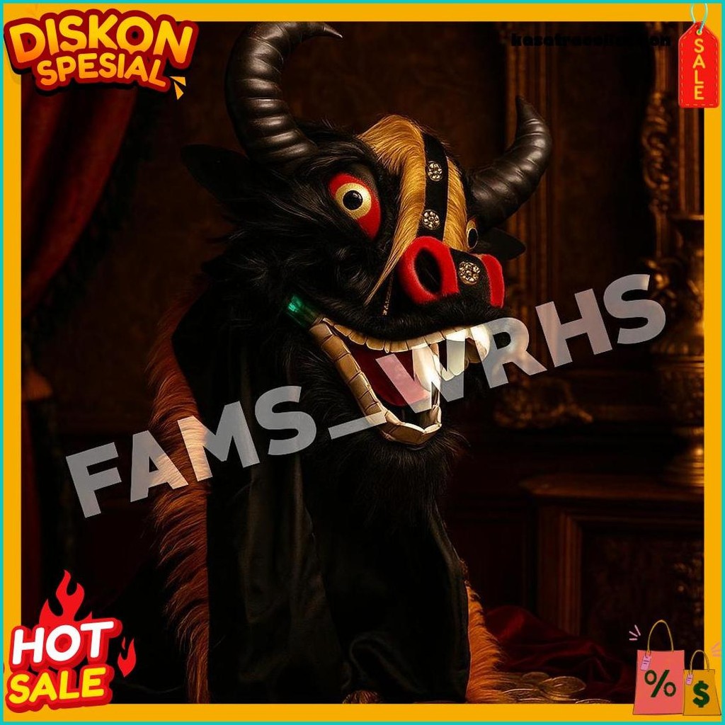 Bantengan Anak Bantengan Mangap Spons Topeng Bantengan Kerbau