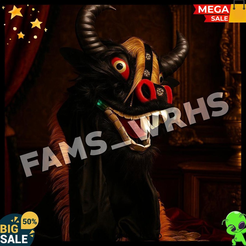 Bantengan Anak Bantengan Mangap Spons Topeng Bantengan Kerbau