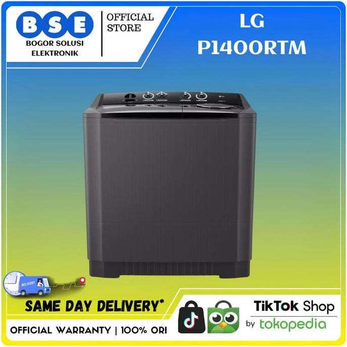 LG MESIN CUCI 2 TABUNG P1400RTM 14 Kg LG P1400RT MESIN CUCI 2 TABUNG