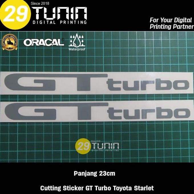 Cutting Sticker Stiker Starlet Gt Turbo