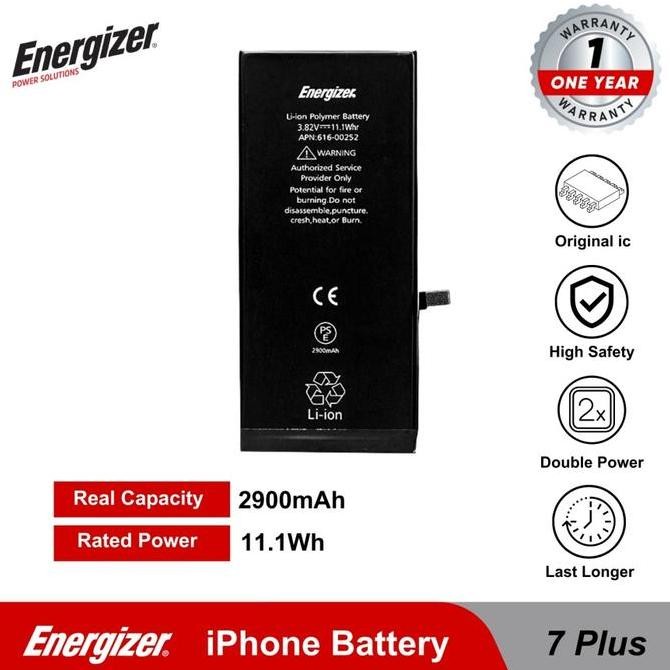 BEBAS ONGKIR - Batre Baterai Battery Energizer - iPhone 7 / 7 Plus Original