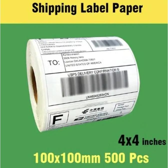 

Label Thermal Label Barcode Kertas Termal Sticker 100X100 Mm Isi 500 (Gatuso)