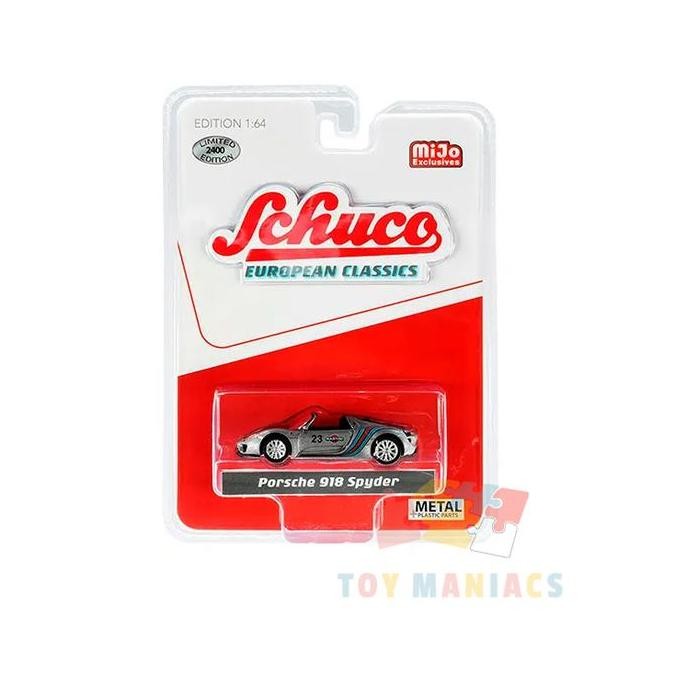Schuco European Classics Porsche 918 Spyder MARTINI #23 Silver - MiJo