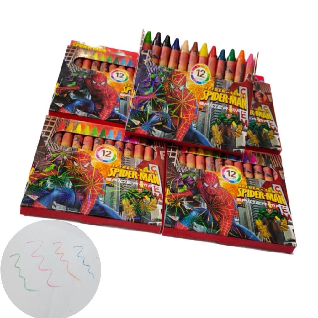 

Best Seller Crayon Mini 12 Warna Krayon Pensil Warna Melukis Spidermen Diskon