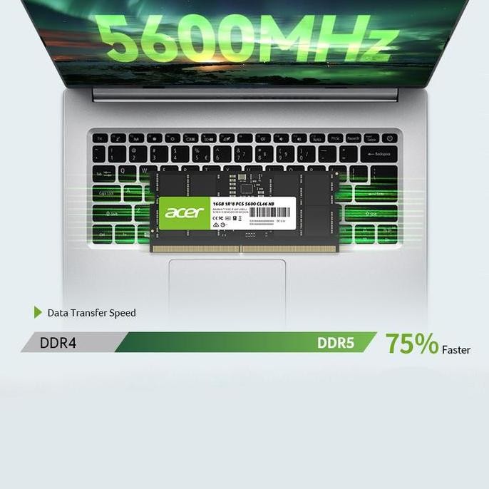TERBARU ACER SD200 DDR5 5600 SO-DIMM [Notebook RAM] HOT SALE