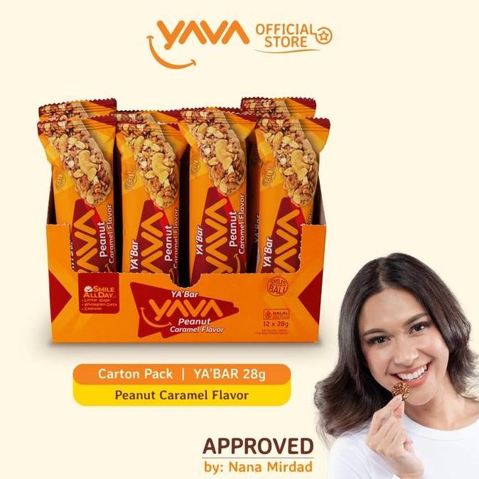 

YAVA Carton Pack YA'Bar Peanut Caramel ( 12 x 28g )