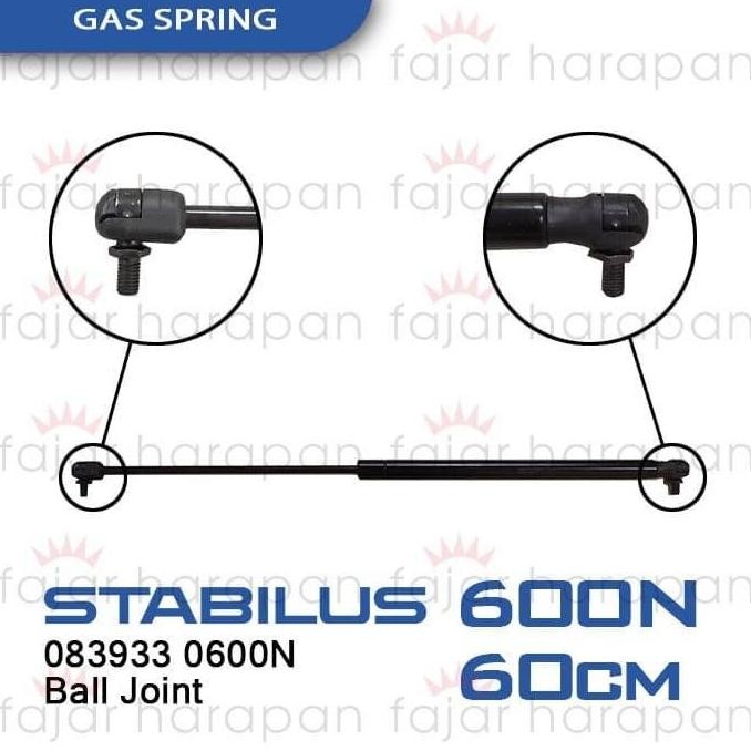 TERMURAH - Stabilus 600N 083933 60CM Gas Spring