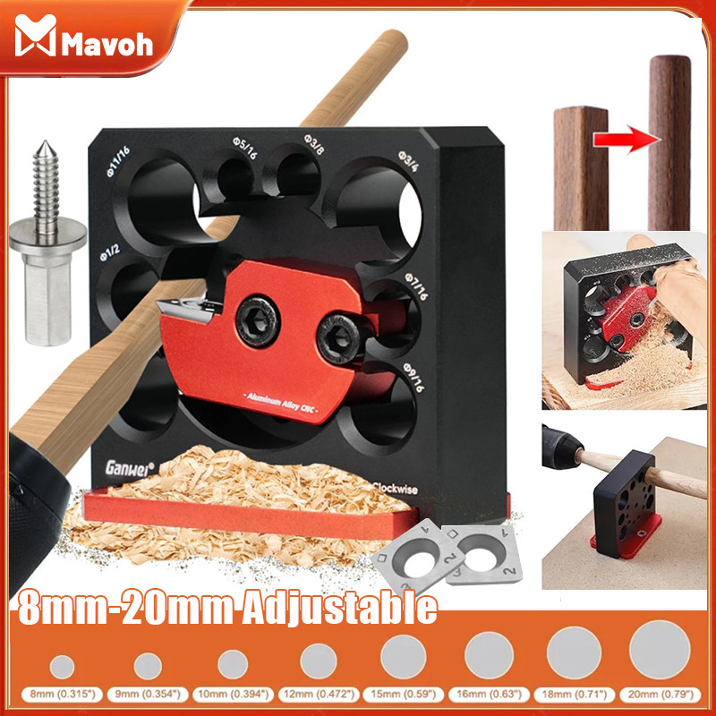 Pahat Karbida Dowel Jig 8mm-20mm 8 Ukuran Dengan Pahat Karbida Alat Tambahan Batang Bulat Dowel Peme