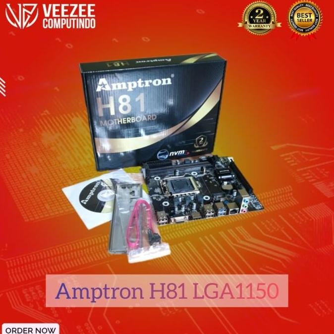 NEW motherboard mainboard mobo Amptron H81 lga 1150 intel