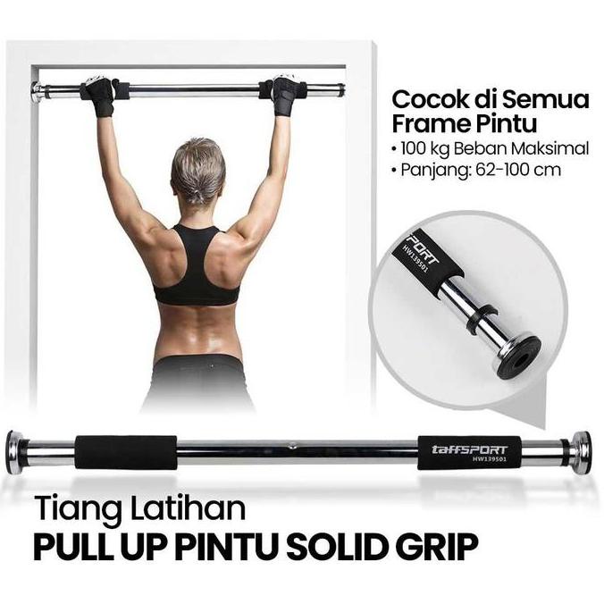 Promo Pull Up Bar Stik Tiang Chin Up Pintu Portable Besi Fitness Gym COD