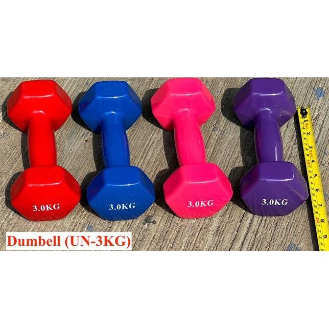 Promo Sepasang Barbel / Dumbell / Dumbel Unistar Olahraga Otot Lengan 3Kg 3 Kg COD