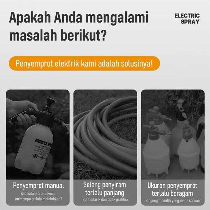 Sprayer Tools Semprotan Rumput Elektrik 5/8 Liter Sprayer Elektrik 5 Liter Semprotan Hama Allshop