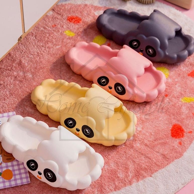 Termurah Sandal Selop Wanita Cloud Panda / Sandal Jelly Import Anti Slip / Sandal Rumah Tebal Nyaman