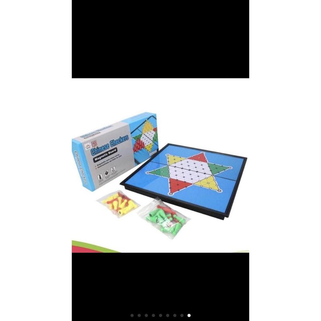 Promo Magnetic Board Game Halma Chinese Checkers COD