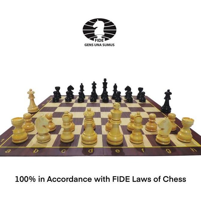 Promo Papan Catur Lipat Kayu Alexander Alekhine Chess Set COD